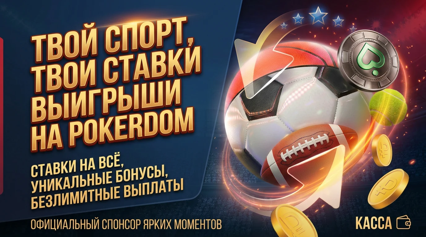 Спортивная промоиллюстрация PokerDom